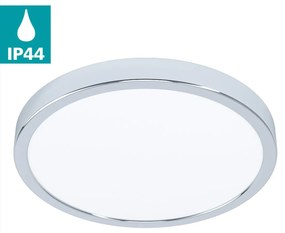 Πλαφονιέρα Χρώμιο 28,5cm IP44 LED 20w 3000K 2400lm Eglo Fueva-5 99266