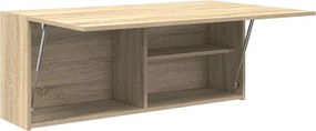 vidaXL Ντουλάπι τοίχου μπάνιου Sonoma Oak 100x25x40 cm