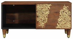 vidaXL Τραπεζάκι σαλονιού καφέ μελί 80 x 50 x 40 cm Μασίφ ξύλο μάνγκο