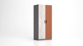 Δίφυλλη ντουλάπα RIKI 80x52x181 DIOMMI 31-010 DIOMMI-31-010