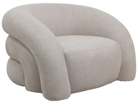 Πολυθρόνα Lexy  κρεμ ύφασμα 100x89.5x60εκ
