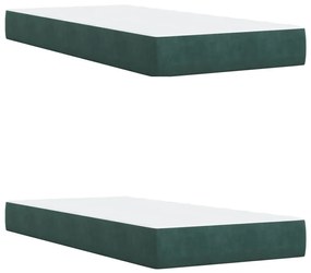 ΚΡΕΒΑΤΙ BOXSPRING ΜΕ ΣΤΡΩΜΑ ΣΚΟΥΡΟ ΠΡΑΣΙΝΟ 200X200ΕΚ. ΒΕΛΟΥΔΙΝΟ 3290127