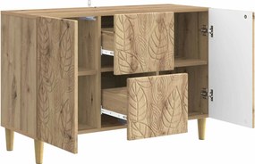 vidaXL Πλαϊνό γραφείο Artisan Δρυς 89 x 34,5 x 60 εκ.