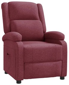 vidaXL Πολυθρόνα Ανακλινόμενη Μπορντό Υφασμάτινη