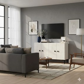 Console Pella 120 - White, Travertine White
Travertine