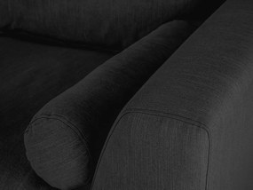 Γωνιακός Καναπές Seattle 173, Μαύρο, 395x213x88cm, Πόδια: Μέταλλο | Epipla1.gr