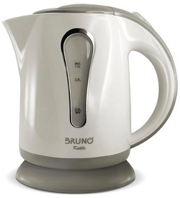 BRUNO βραστήρας νερού BRN-0141, 1L, 1100W, λευκό-γκρι