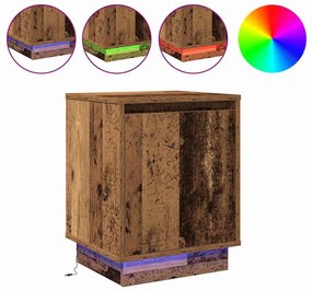 vidaXL Κομοδίνο με Παλιό Ξύλο 39 x 34.5 x 50 εκ. Επεξεργασμένο ξύλο