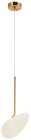 Φωτιστικό Οροφής 20255 Led 3000K 5W Gold Matt Metal, Glass
