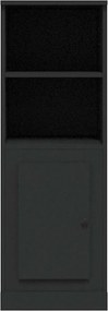 vidaXL Ντουλάπι Μαύρο 36x35,5x103,5 εκ. από Επεξεργασμένο Ξύλο