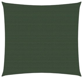 vidaXL Πανί Σκίασης Σκούρο Πράσινο 4,5 x 4,5 μ. από HDPE 160 γρ./μ²