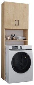 Έπιπλο πλυντηρίου Holton Megapap χρώμα sapphire oak 65,5x30x180εκ.-GP041-0054,2