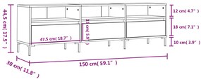 ΈΠΙΠΛΟ ΤΗΛΕΟΡΑΣΗΣ ΛΕΥΚΟ 150X30X44,5 ΕΚ. ΕΠΕΞΕΡΓΑΣΜΕΝΟ ΞΥΛΟ 831284