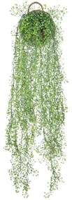 Τεχνητό Κρεμαστό Φυτό Bell Willow 20630 40x20x110cm Green GloboStar Polyethylene,Wood