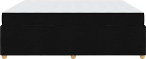 vidaXL Σκελετός Κρεβατιού με στρώμα Μαύρο 180 x 200 cm ύφασμα