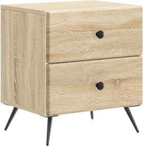 vidaXL Κομοδίνο 2 τεμ. Sonoma Δρυς 43 x 34,5 x 47,5 εκ