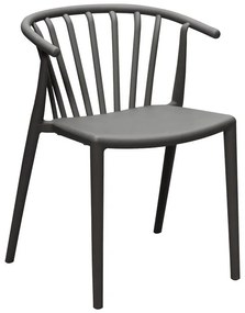 Καρέκλα - Πολυθρόνα Zelma pp σε ανθρακί απόχρωση 55x53x73 εκ. 55x53x73 εκ.