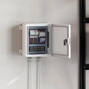 vidaXL Ντουλάπι Ελέγχου Γκρι 32 x 13 x 30 εκ ΑΒΣ Πλαστικό