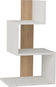 Βοηθητικό Τραπέζι Λευκό / Δρυς ROSIE 42x30x72