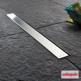 WIRQUIN VENISIO SLIM VS700 Κανάλι Δαπέδου Ανοξείδωτο Ασημί 70cm