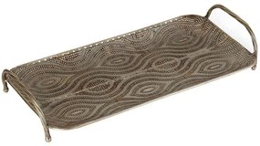 Διακοσμητικός Δίσκος GLD123 58,5x21x7cm Gold Espiel Μέταλλο