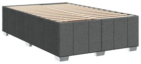 ΚΡΕΒΑΤΙ BOXSPRING ΜΕ ΣΤΡΩΜΑ ΣΚΟΥΡΟ ΓΚΡΙ 120X200 ΕΚ. ΥΦΑΣΜΑΤΙΝΟ 3289329