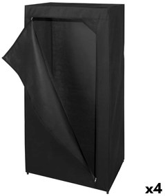 Ντουλάπα για τα ρπύχα Max Home Μαύρο 70 X 148 X 46 CM 4 Μονάδες