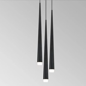 Φωτιστικό Οροφής Κρεμαστό 01220-07 G9  LED D30cm Black Luma
