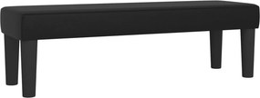 vidaXL Κρεβάτι Boxspring με Στρώμα Μαύρο 160x200εκ.από Συνθετικό Δέρμα