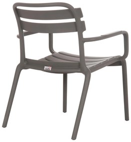 Καρέκλα - Πολυθρόνα KORVER C6333.05 Πολυπροπυλένιο Dark Olive Green 63,5x65x76Υ εκ. 63.5x65x76 εκ.