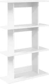 vidaXL Ράφι Τοίχου Επιτοίχιο Λευκό 56 x 20 x 90 εκ Επεξεργασμένο Ξύλο