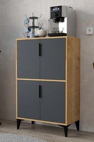 Ντουλάπι Sapphire Δρυς / Ανθρακί AFLOL 72x36.5x12