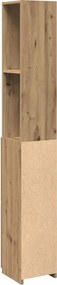 vidaXL Ντουλάπι μπάνιου Δρυς τεχνίτης 25x25x170 cm Κατασκευασμένο ξύλο