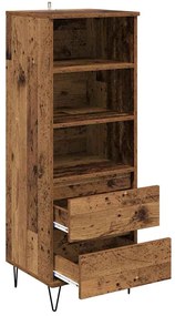 vidaXL Highboard Παλιό Ξύλο 40 x 36 x 110 εκ. Επεξεργασμένο ξύλο