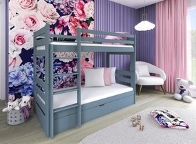 AYA 80x180 grey bunk bed Lano Furniture