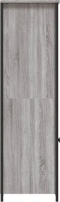 vidaXL Ντουλάπι Γκρι Sonoma 62x36x121,5 εκ. από Επεξεργασμένο Ξύλο