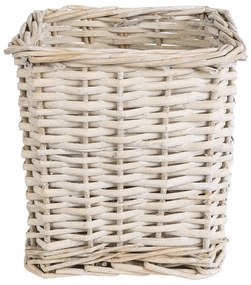 Καλάθι - Κασπώ Kyoto 20589 Φ20x20cm White-Beige GloboStar Wood