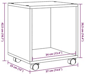 ΝΤΟΥΛΑΠΙ ΤΡΟΧΗΛΑΤΟ ΚΑΦΕ ΔΡΥΣ 37X33X42,5 ΕΚ. ΑΠΟ ΕΠΕΞ. ΞΥΛΟ 853134