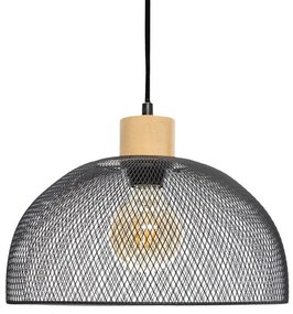 Φωτιστικό οροφής μονόφωτο Sam Pakoworld Ε27 μαύρο Φ30x22,5εκ-199-000190-Μαύρο 199-000190