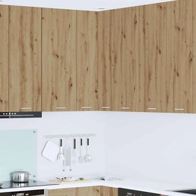 vidaXL Κρεμαστό ντουλάπι με αποθήκευση Riga Χειροποίητη Δρυς και Λευκό