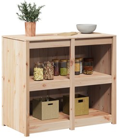 vidaXL Ντουλάπα Εξωτερικής Κουζίνας 106x55x92 cm Από Στερεό Ξύλο Πεύκο
