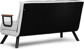Διθέσιος Καναπές Κρεβάτι Λευκό SANDO 78x133x78