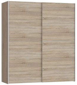 Intrahome Ντουλάπα ρούχων Noez Intrahome δίφυλλη με ράφια sonoma μελαμίνης 170.5x61x190.5εκ | SKU: INTRAPA-429111120