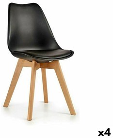 Καρέκλα Τραπεζαρίας Καφέ Μαύρο 42 x 80 x 50 cm (4 Μονάδες)