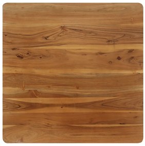 vidaXL Τραπεζαρία 75x75x76 εκ. από Μασίφ Ξύλο Ακακίας και Ατσάλι