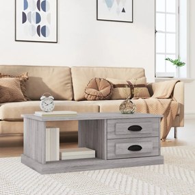 vidaXL Τραπεζάκι Σαλονιού Γκρι Sonoma 90x50x35 εκ. Επεξεργασμένο Ξύλο