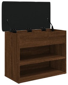 vidaXL Παπουτσοθήκη Καφέ Δρυς 62x32x50 εκ. από Επεξεργασμένο Ξύλο
