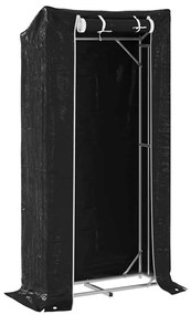 vidaxL Ράφι για καυσόξυλα με κάλυμμα βροχής 100x40x200 εκ.