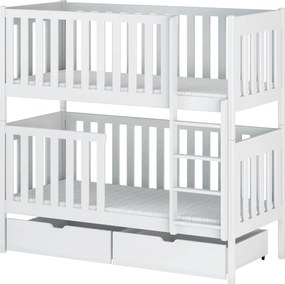 DAWID 90x190 white bunk bed Lano Furniture
