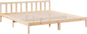 vidaXL Πλαίσιο Κρεβατιού Μακρύ Χωρίς Στρώμα 200x210 εκ Μασίφ Πεύκο